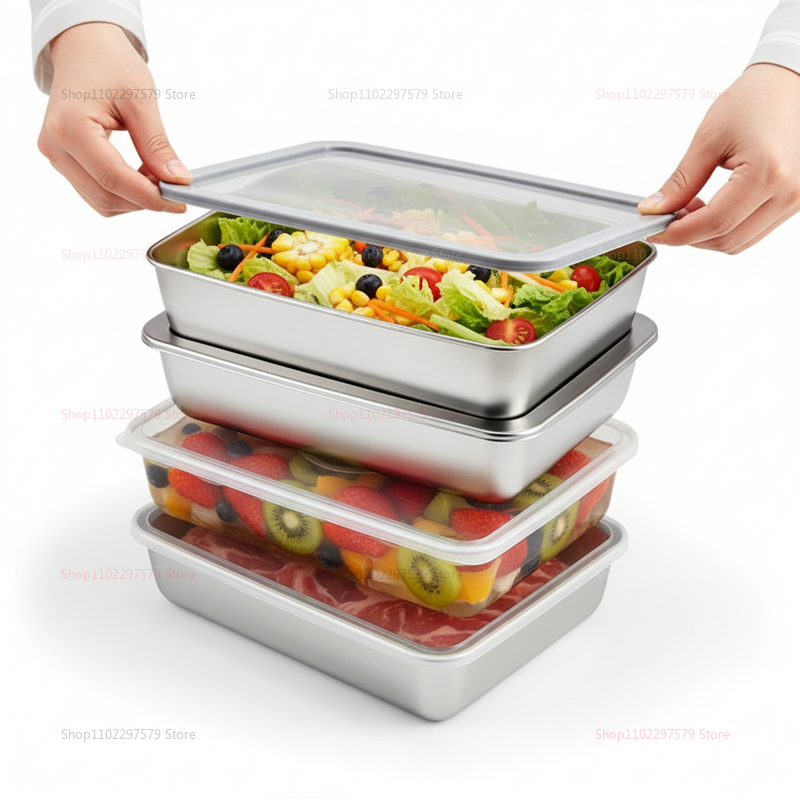 Plate Stainless Steel Food Con - Food Storage And Organizer recensie en prijs