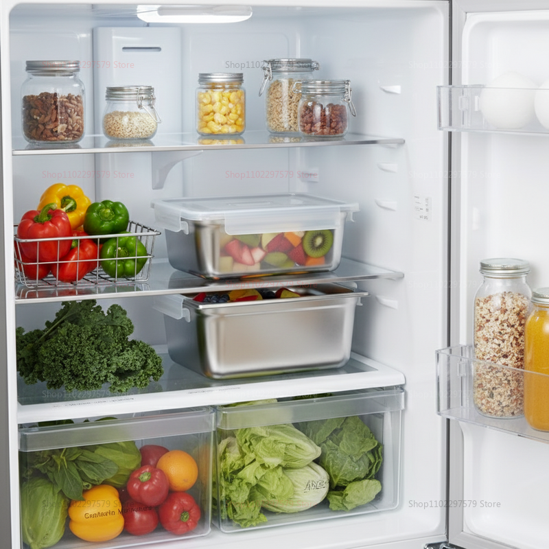 Plate Stainless Steel Food Con - Food Storage And Organizer recensie en prijs