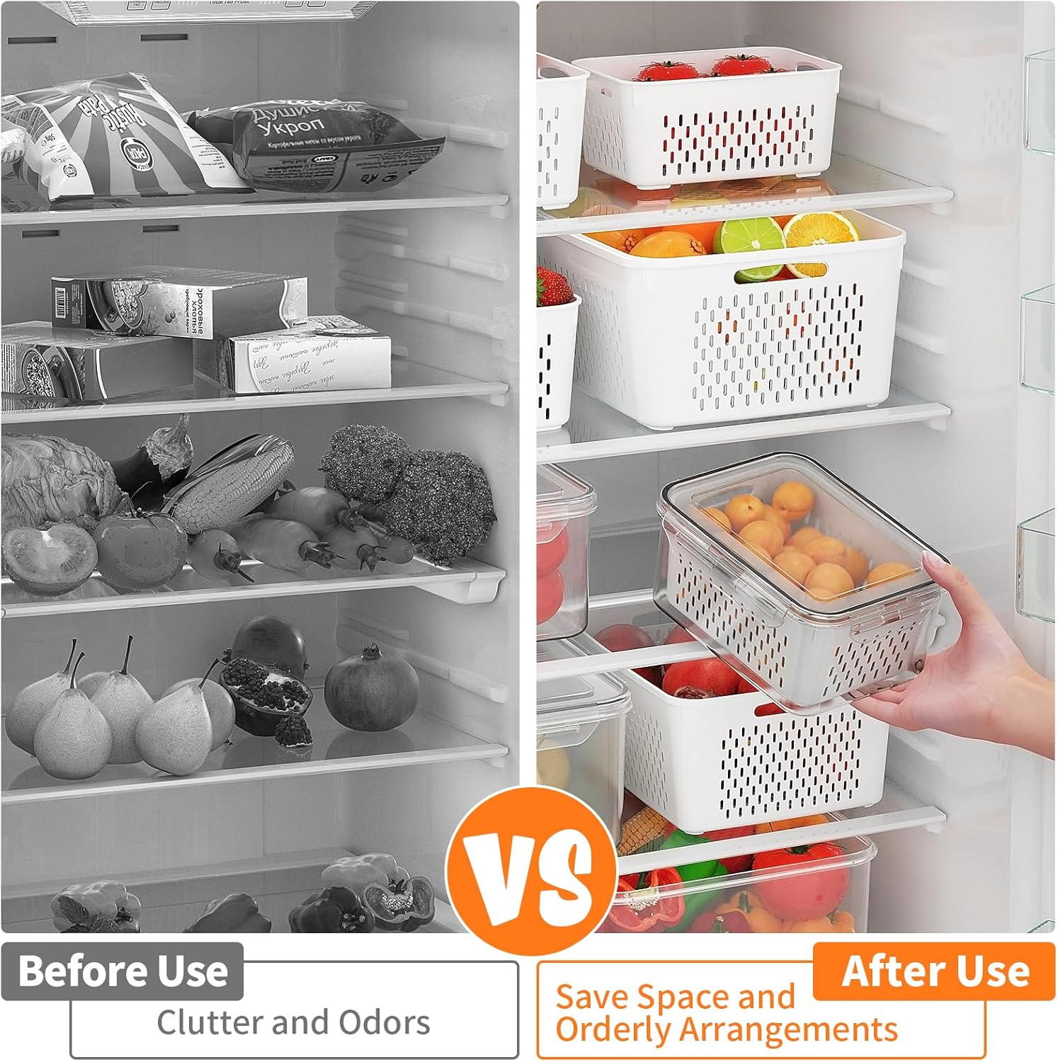 5 PCS Large Fruit Storage Cont - Food Storage Large recensie en prijs