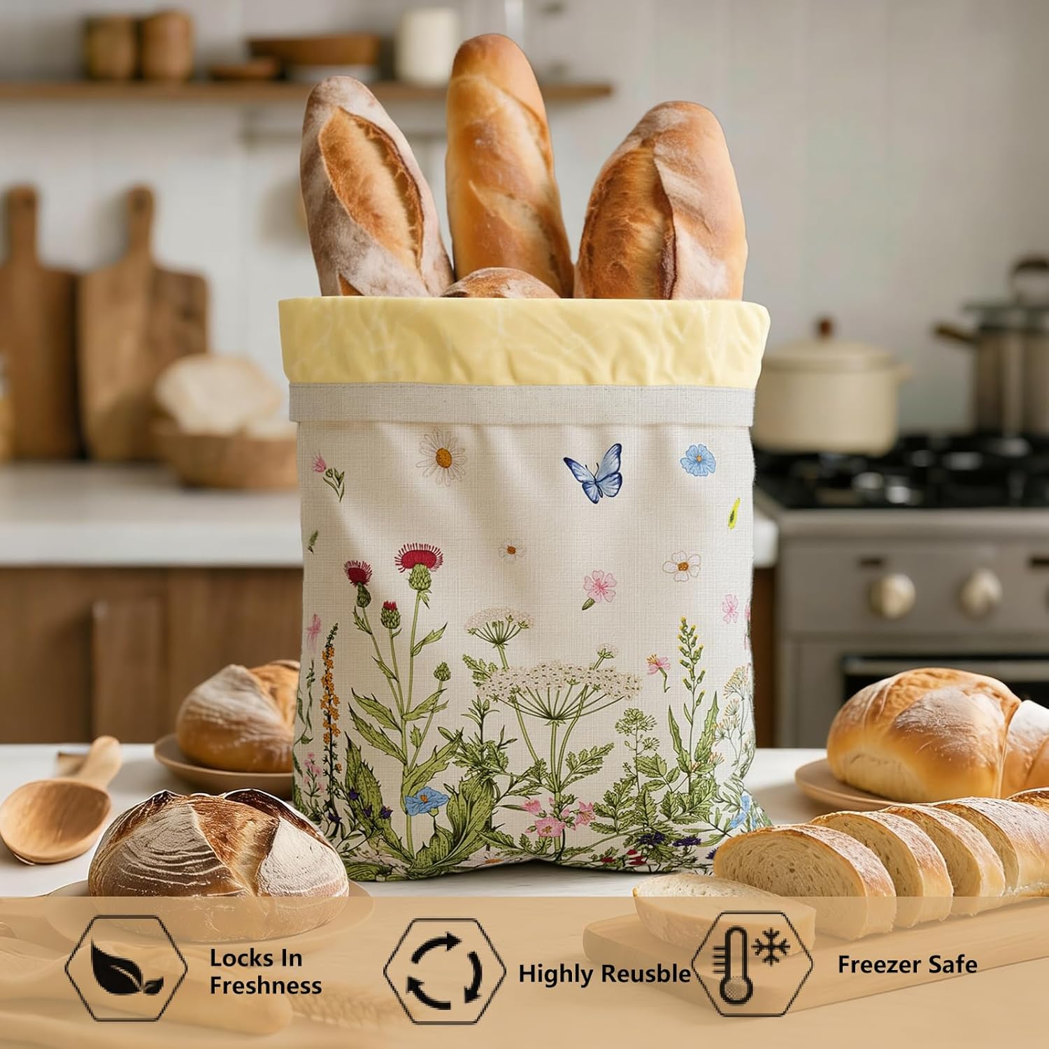 Reusable Beeswax Bread Bags fo - Food Storage Bags Xl recensie en prijs