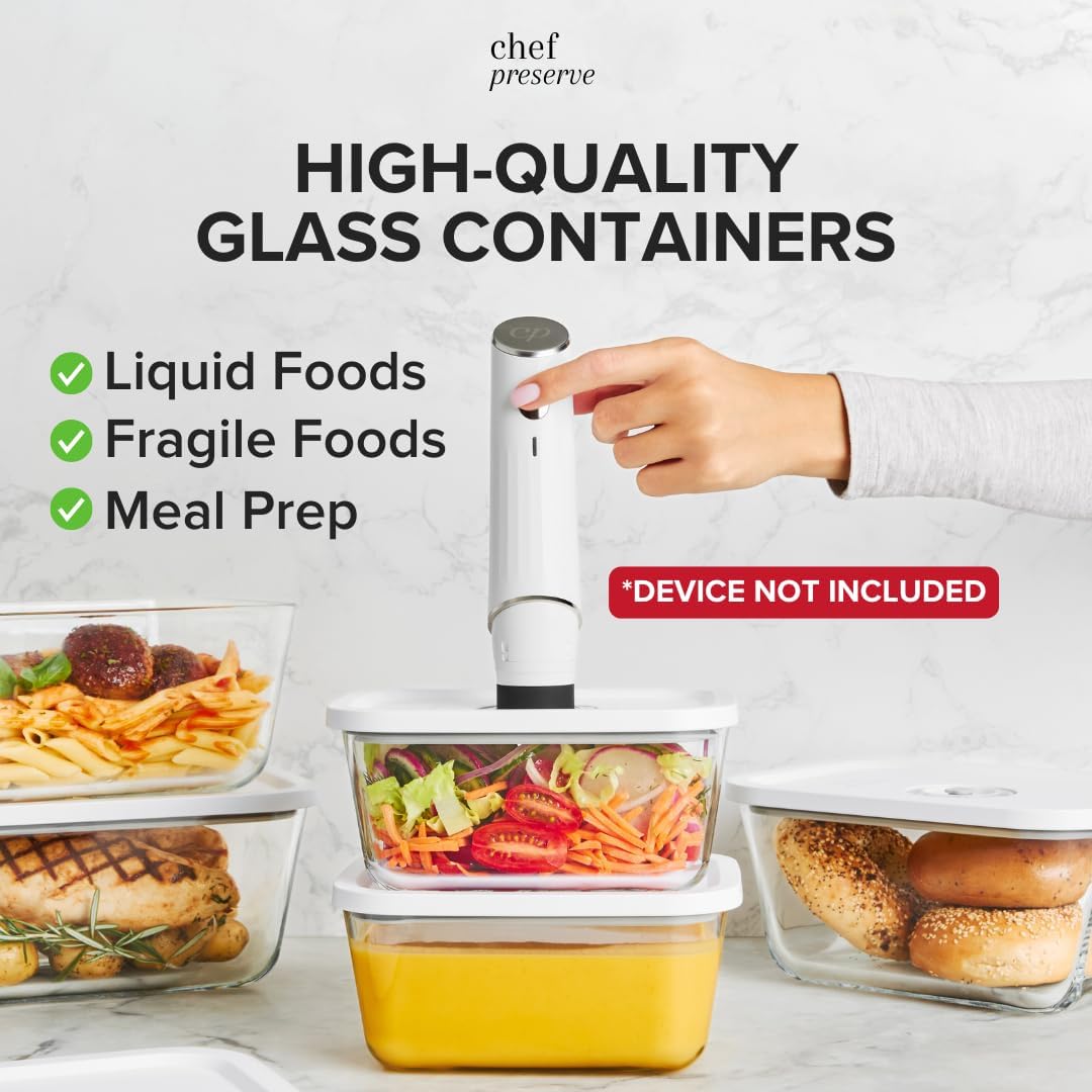 Vacuum Seal Glass Containers S - Food Storage Set Glass recensie en prijs