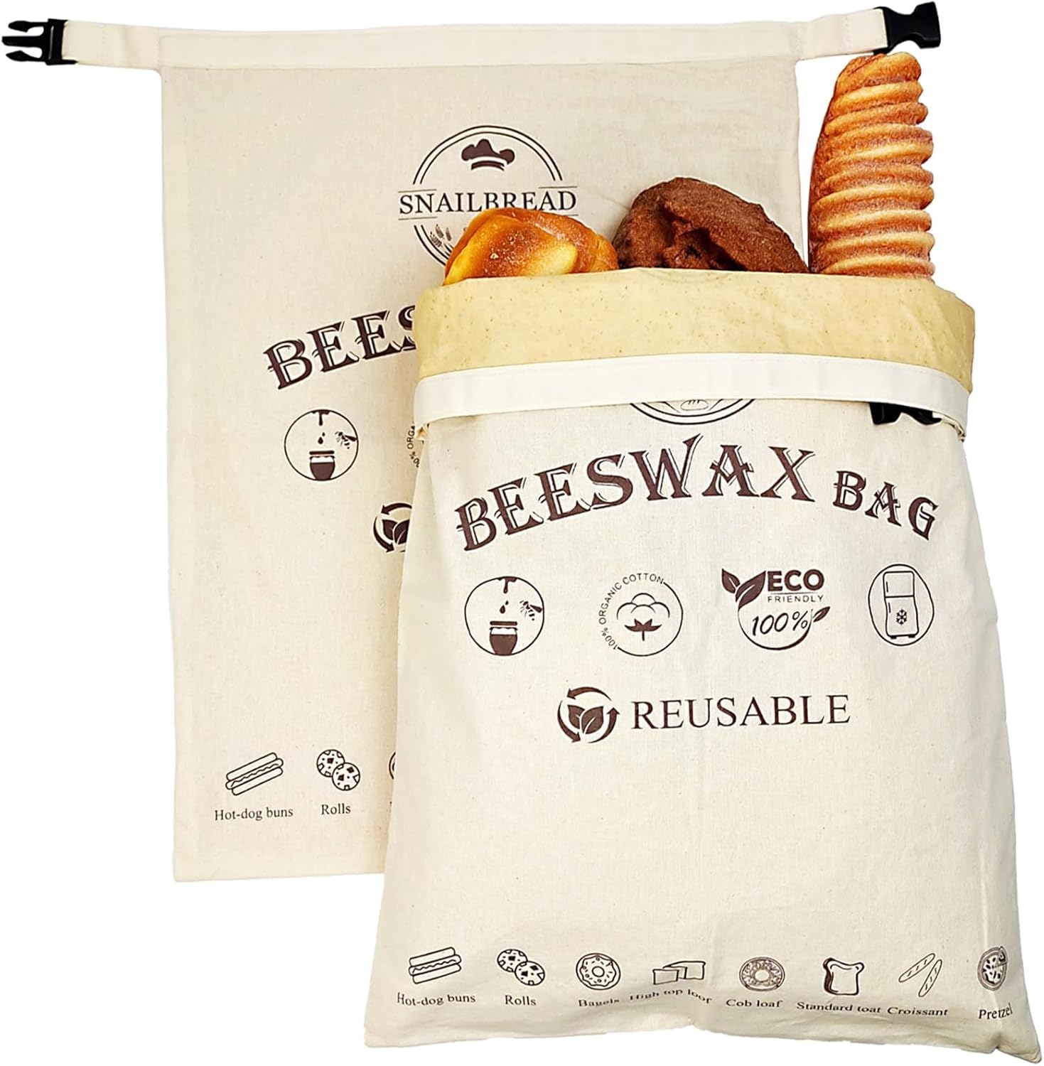 Reusable Beeswax Bread Bags fo - Food Storage Bags Xl recensie en prijs