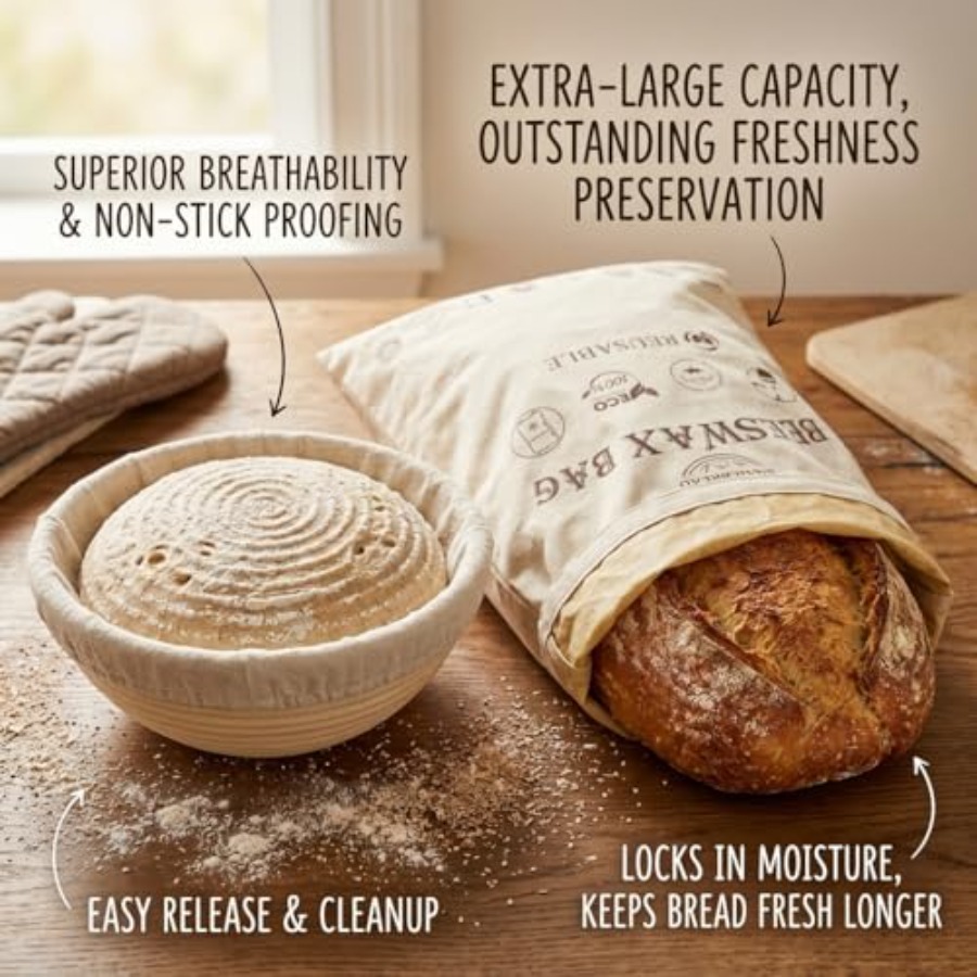 2-Pack 9 Inch Banneton Bread P - Food Storage Bags Xl recensie en prijs