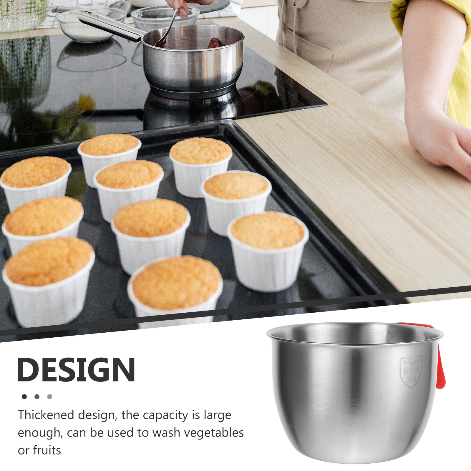Stainless Steel Egg Beating Ba - Food Storage Large recensie en prijs