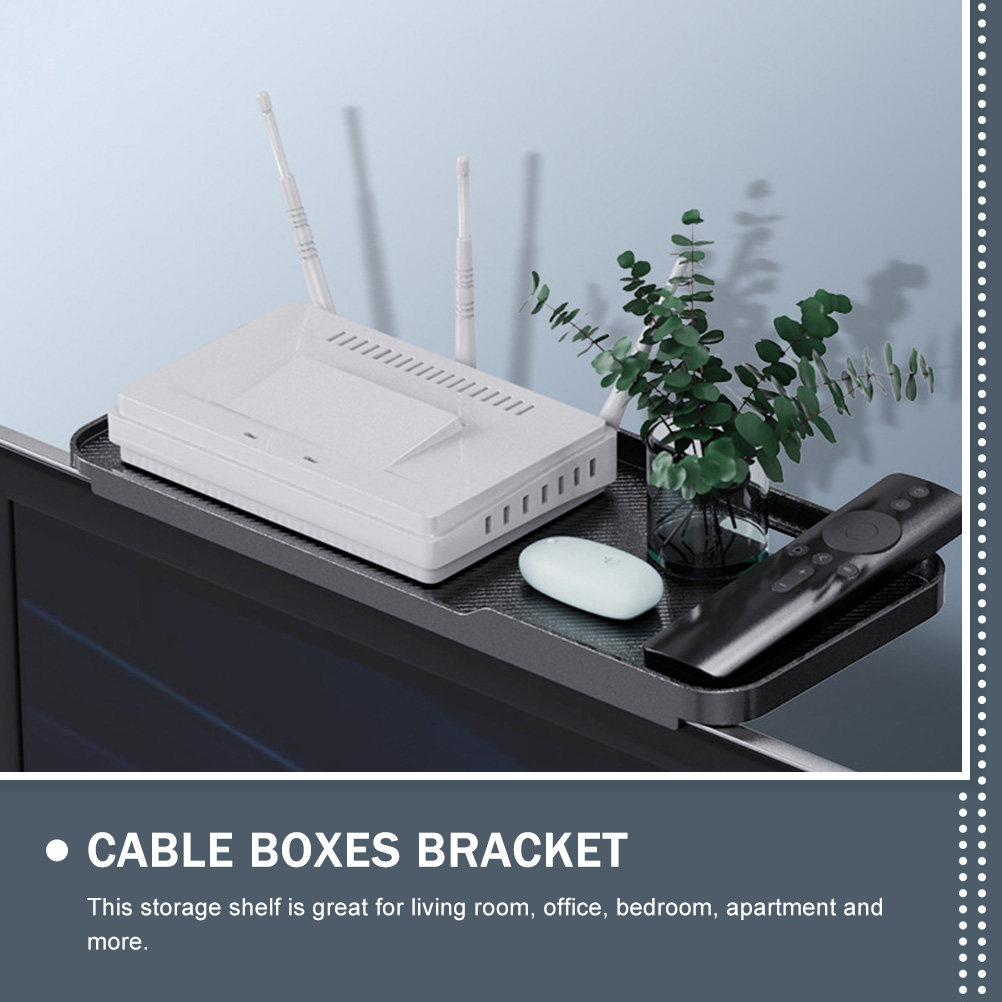 Router Storage Rack Black ABS  - Food Storage In Room recensie en prijs