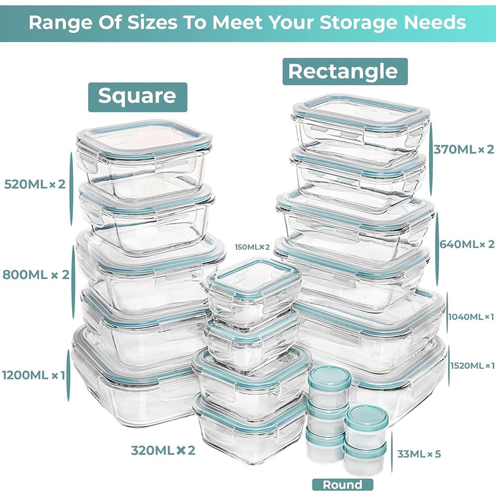 Pc Set Glass Food Storage Cont - Food Storage Set Glass recensie en prijs