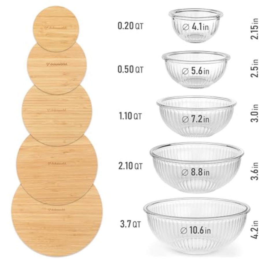 Stackable Space-Saving Set of  - Food Storage Set Glass recensie en prijs