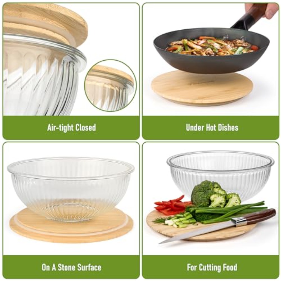 Stackable Space-Saving Set of  - Food Storage Set Glass recensie en prijs