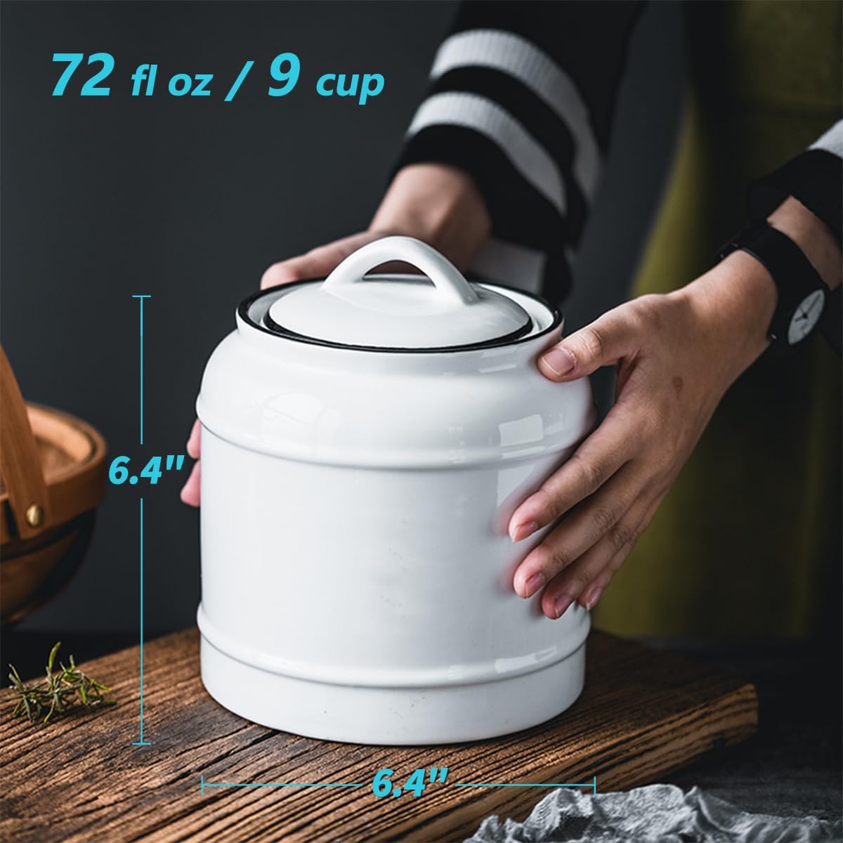 9cup/72oz Ceramic Jar for Dry  - Food Storage Containers recensie en prijs