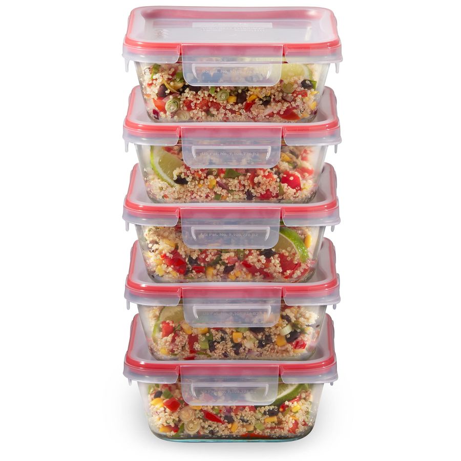 Freshlock 5Pack, 4 Cup Glass F - Food Storage Set Glass recensie en prijs