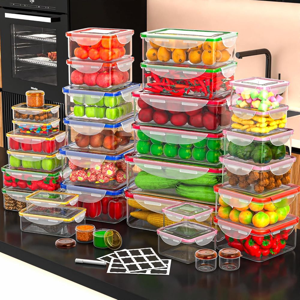 70 Pcs Large Food Storage Cont - Food Storage Large recensie en prijs