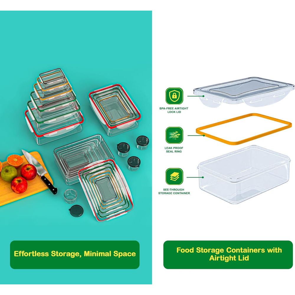 70 Pcs Large Food Storage Cont - Food Storage Large recensie en prijs