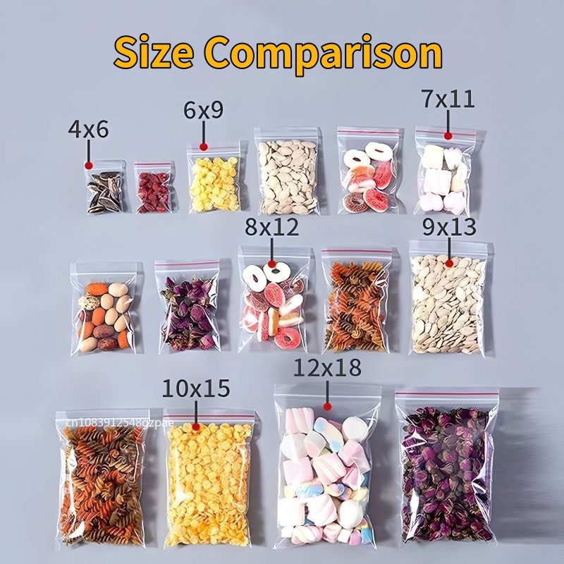 100PCS Small Zip Lock Sealing  - Ziploc Food Storage recensie en prijs