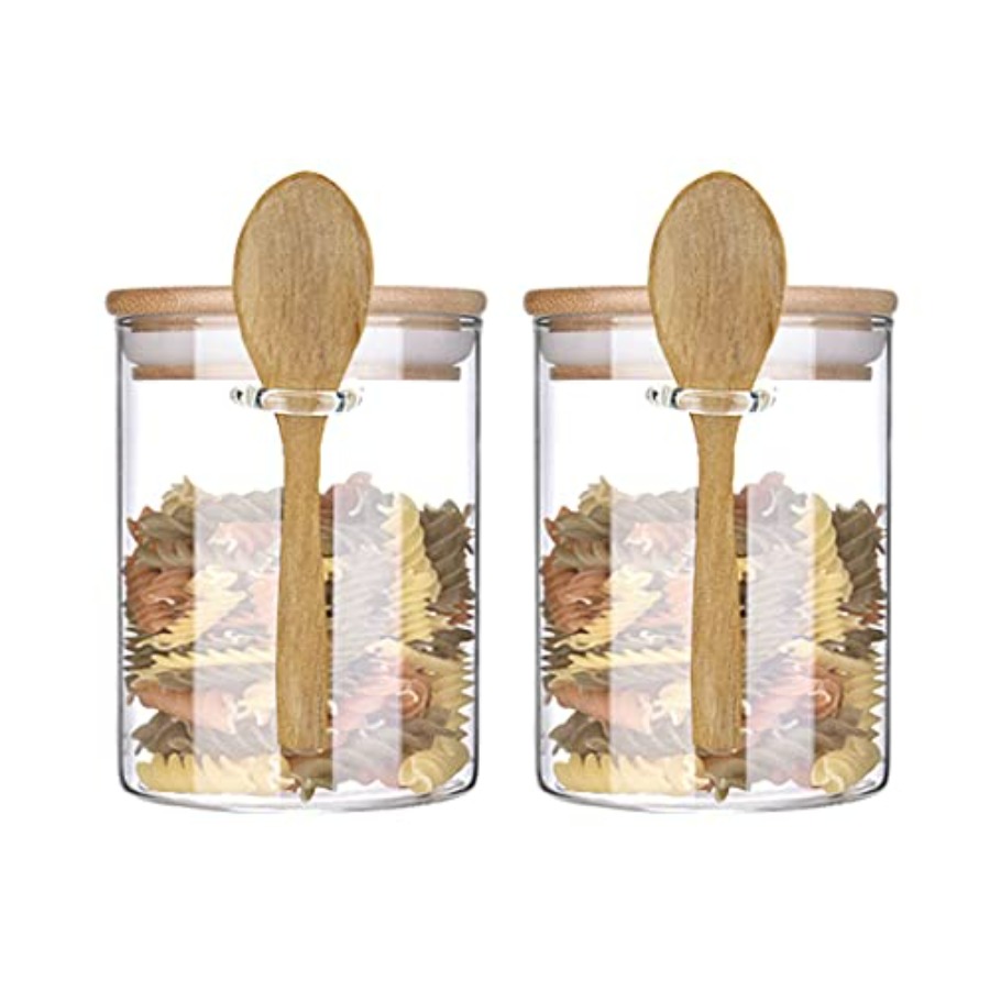 Glass Jar Containers with Bamb - Food Storage With Scoop recensie en prijs