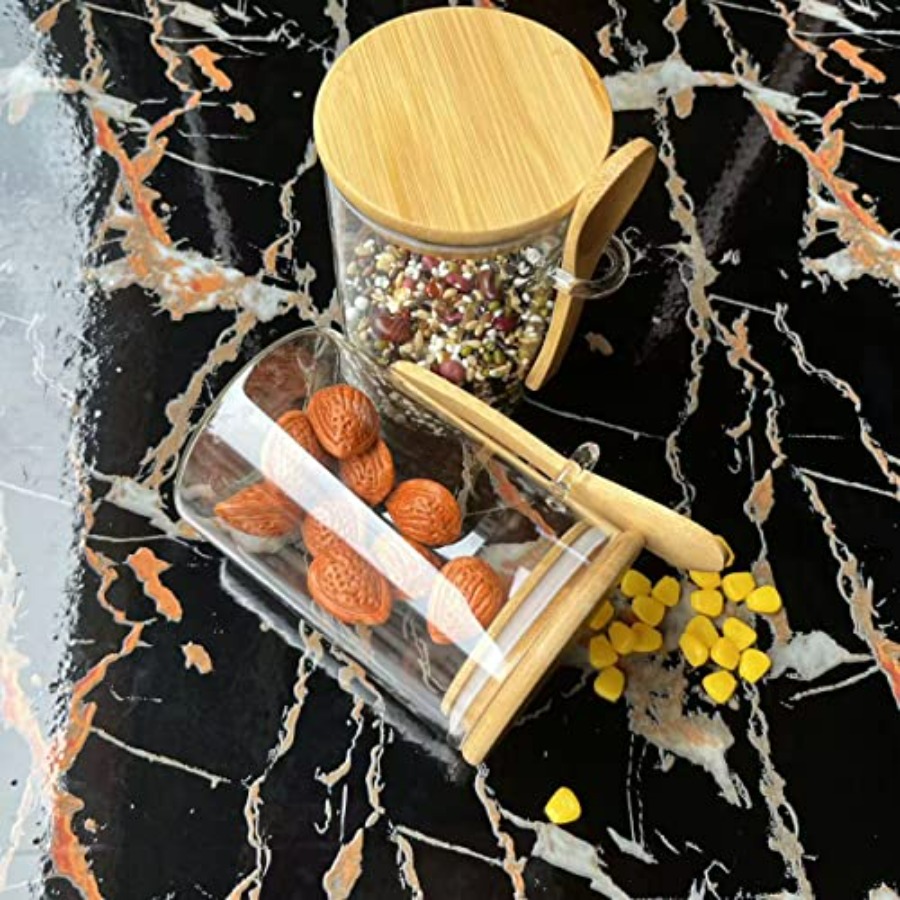 Glass Jar Containers with Bamb - Food Storage With Scoop recensie en prijs