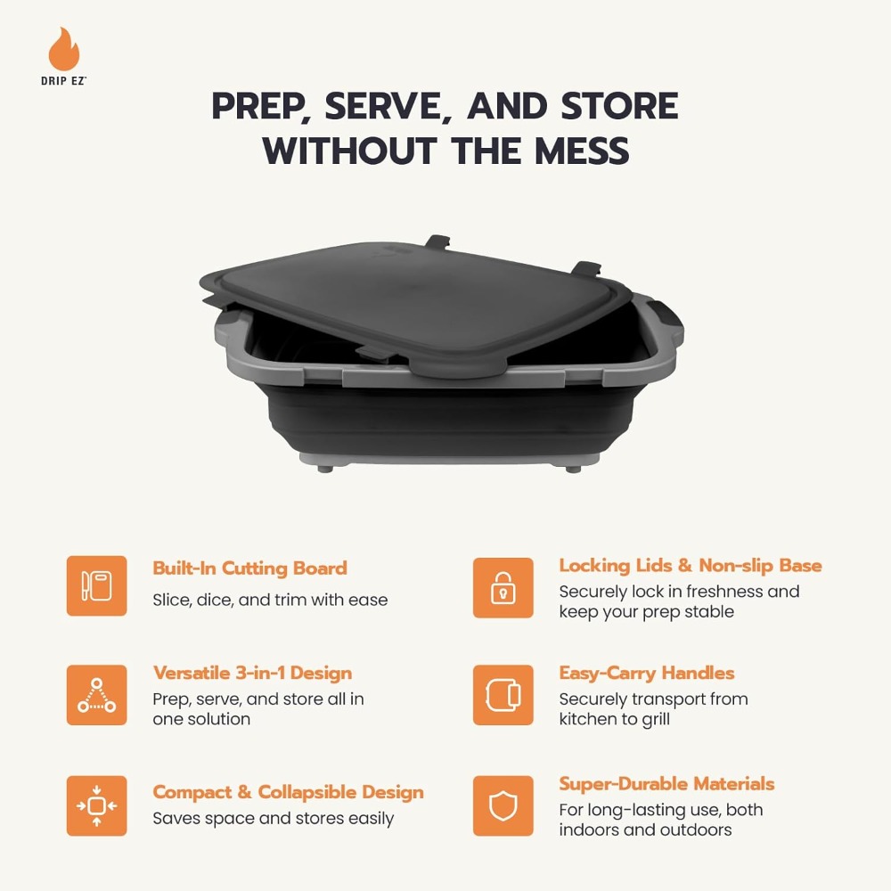 Collapsible BBQ Prep Tub XL -  - Food Storage Usa recensie en prijs